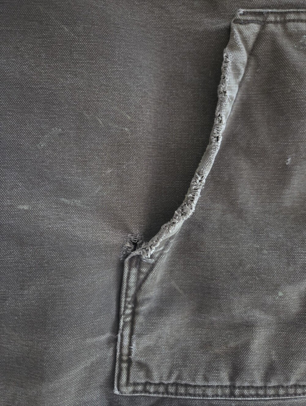 Carhartt Dark Brown Sherpa Lined Duck Vest Distressed Workwear Mens Size 2 XL - Picture 7 of 16
